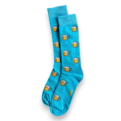 Calcetines de algodón coloridos estampados leka caballero paquete de 6