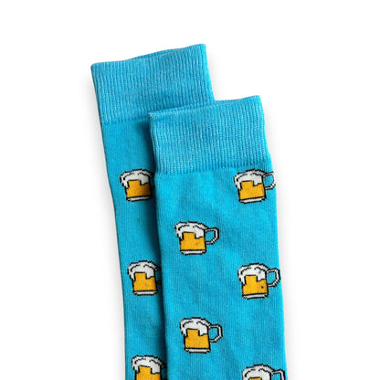 Calcetines de algodón coloridos estampados leka caballero paquete de 6