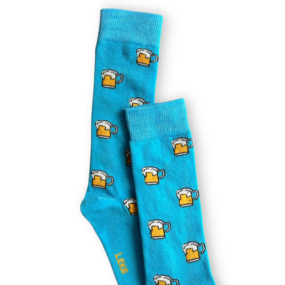 Calcetines de algodón coloridos estampados leka caballero paquete de 6