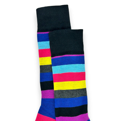 Calcetines de algodón coloridos fantasía unitalla caballero Dfrendeli paquete de 6