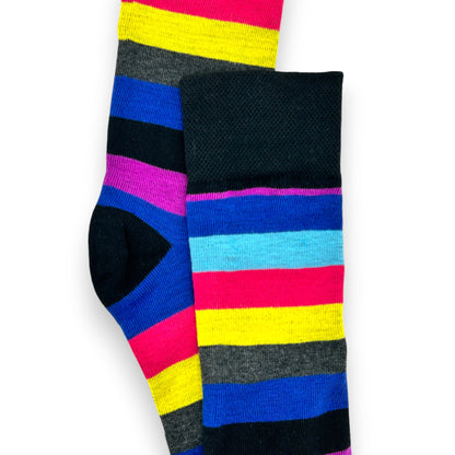 Calcetines de algodón coloridos fantasía unitalla caballero Dfrendeli paquete de 6