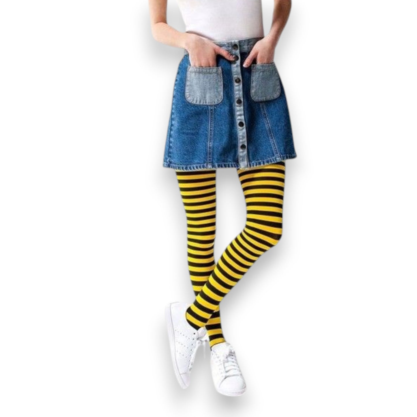 Malla rayada abeja amarillo con negro varias tallas