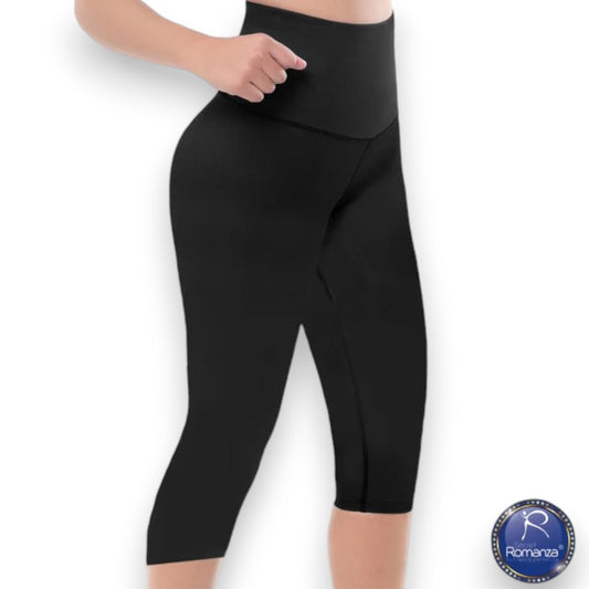 Leggins deportivos tipo capri con compresión media colombiano #007 Romanza