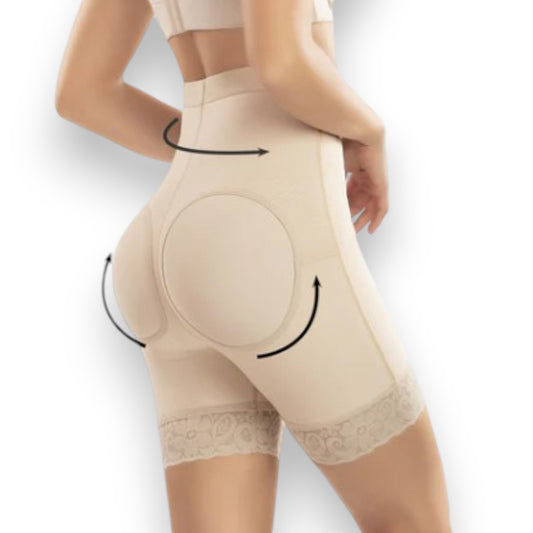 Faja colombiana Short saca glúteo en powernet #3091 Romanza