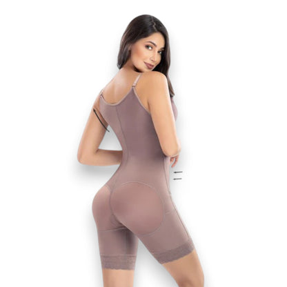 Faja colombiana short senos libres zipper lateral #3089 Romanza