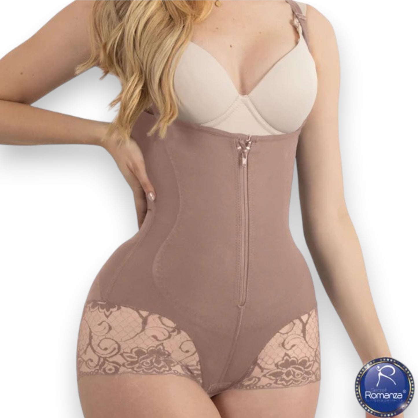 Faja colombiana Body cachetero senos libres #3073 Romanza