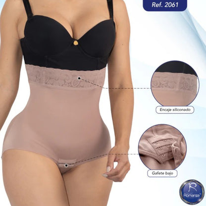 Faja colombiana body strapless con encaje #2061 Romanza