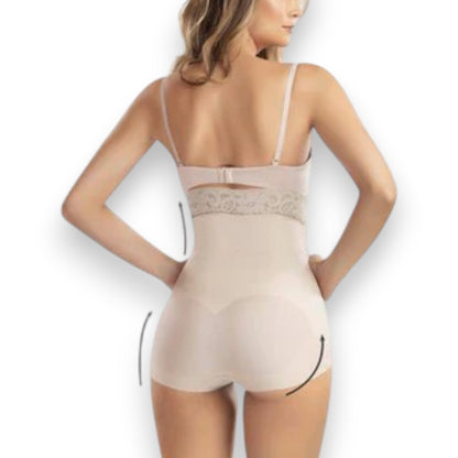 Faja colombiana body strapless con encaje #2061 Romanza
