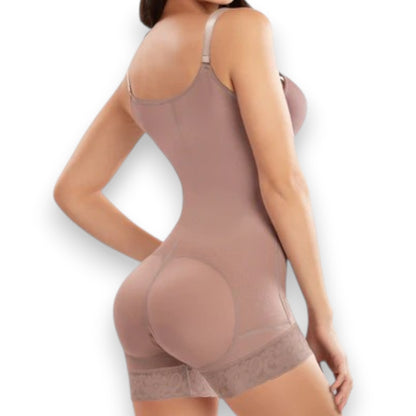 Faja colombiana cachetero senos libres con broches #3176 Romanza