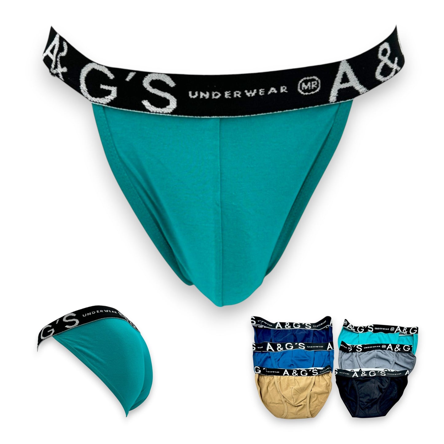 Bikini de algodón sprin surtido unitalla caballero Ags paquete de 6