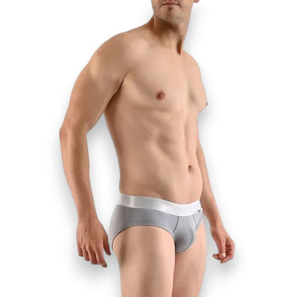 Brief bikini liso de algodón surtido caballero Zaga paquete de 2