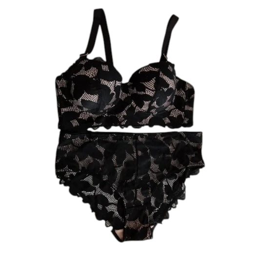 Coordinado negro tallas grandes #25209 carnival