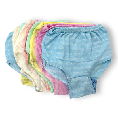 Pantaleta económica algodón con diseño niña Chavely paquete de 12