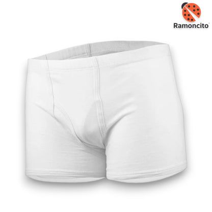 Bóxer con elástico oculto blanco niño Ramoncito