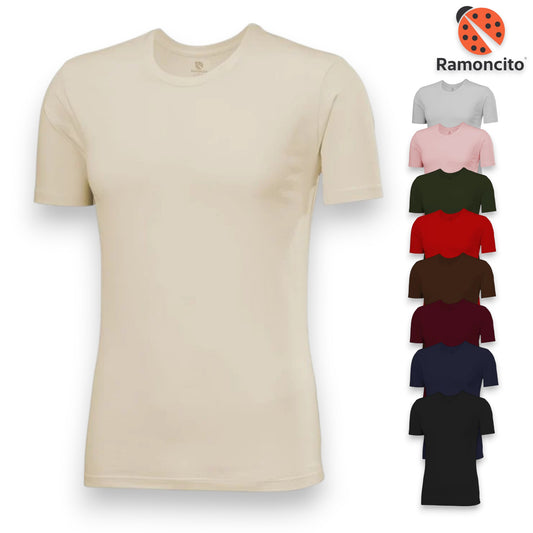 Playera cuello redondo manga corta varios colores caballero Ramoncito