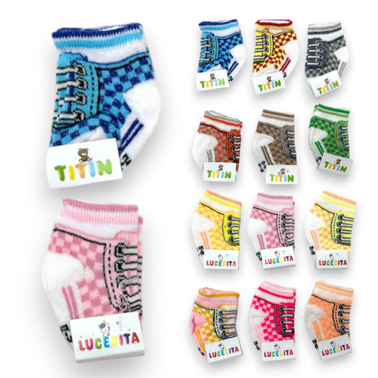 Tin tenis surtido unitalla bebe Lucecita Tintin paquete de 12