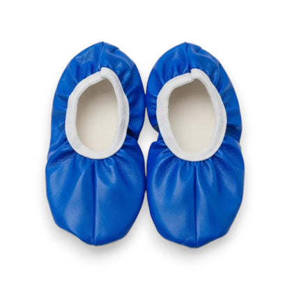 Zapatilla Chemise liso para Baile / Ballet / Disfraz | Tallas 12–26 Azul Rey