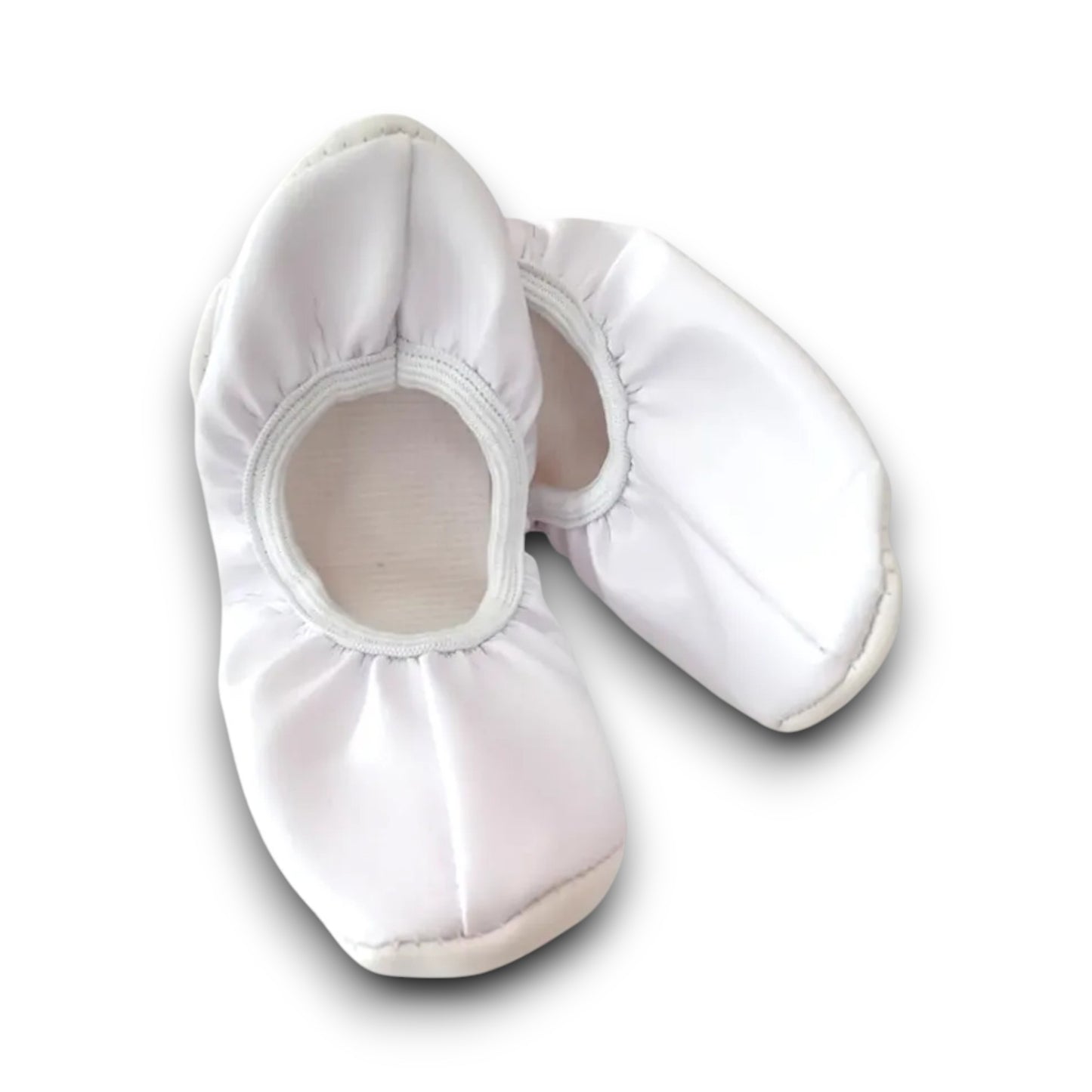 Zapatilla Chemise liso para Baile / Ballet / Disfraz | Tallas 12–26 Blanco