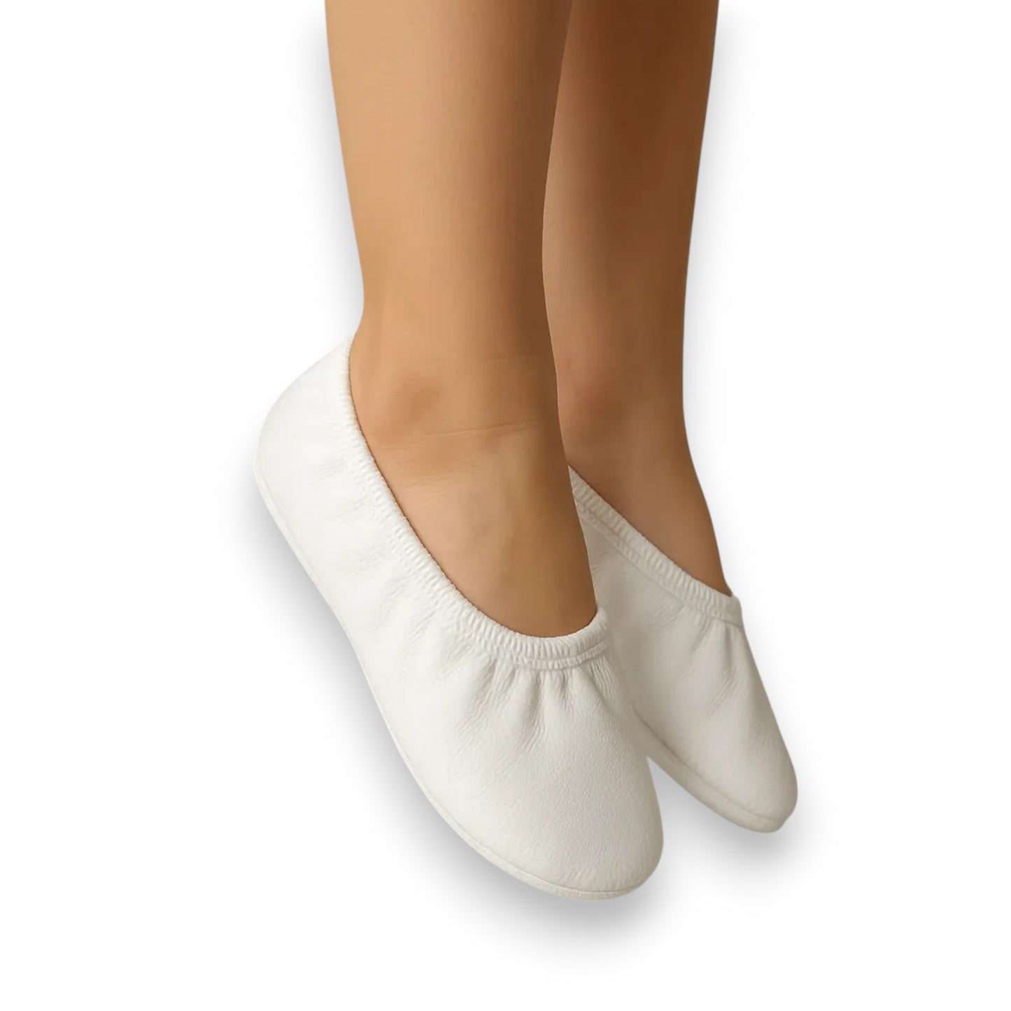 Zapatilla Chemise liso para Baile / Ballet / Disfraz | Tallas 12–26 Blanco