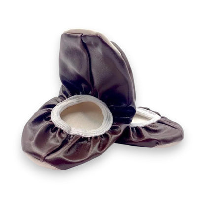 Zapatilla Chemise liso para Baile / Ballet / Disfraz | Tallas 12–26 Cafe