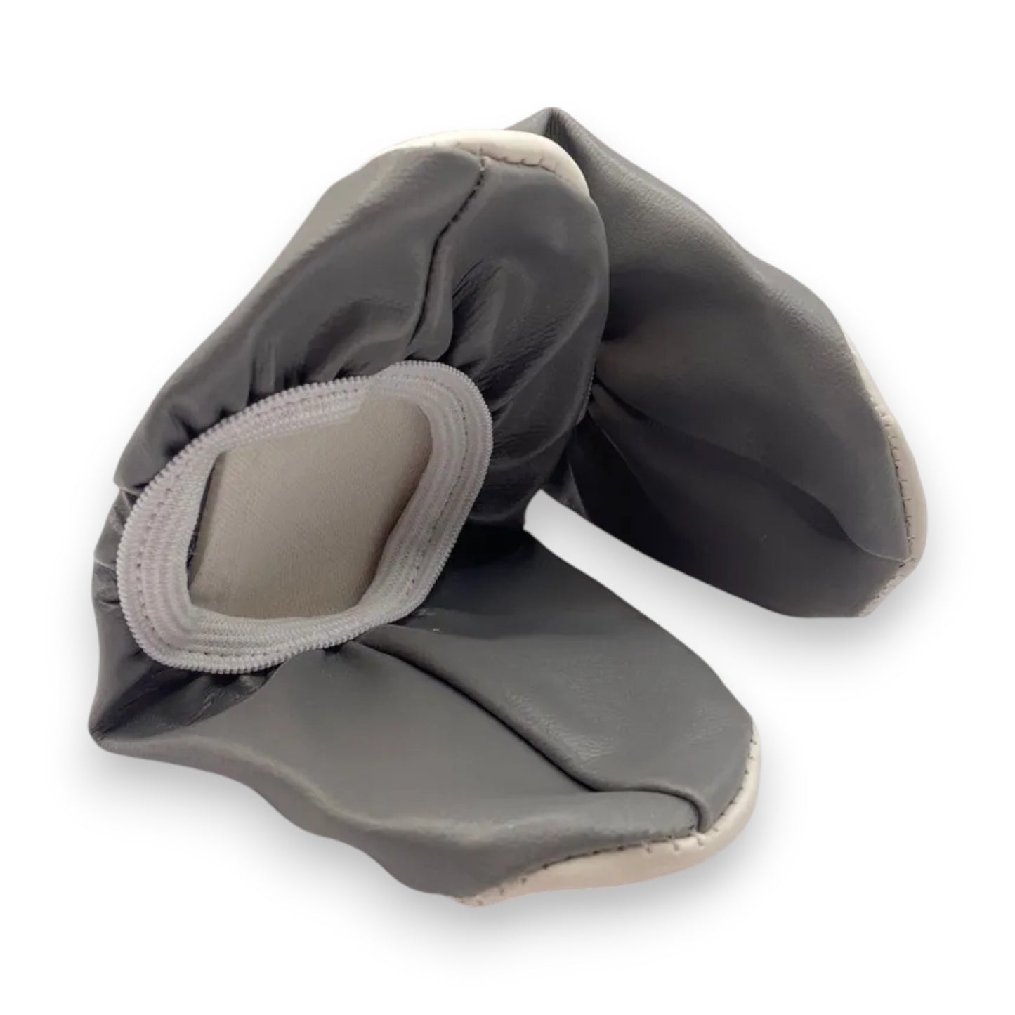 Zapatilla Chemise liso para Baile / Ballet / Disfraz | Tallas 12–26 Gris Oxford