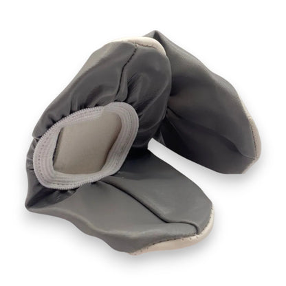 Zapatilla Chemise liso para Baile / Ballet / Disfraz | Tallas 12–26 Gris Oxford