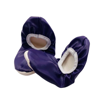 Zapatilla Chemise liso para Baile / Ballet / Disfraz | Tallas 12–26 Morado
