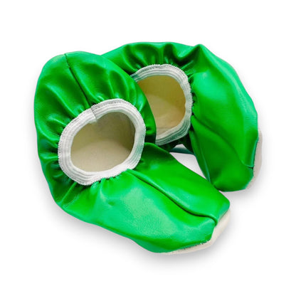 Zapatilla Chemise liso para Baile / Ballet / Disfraz | Tallas 12–26 Verde Bandera