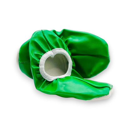 Zapatilla Chemise liso para Baile / Ballet / Disfraz | Tallas 12–26 Verde Bandera