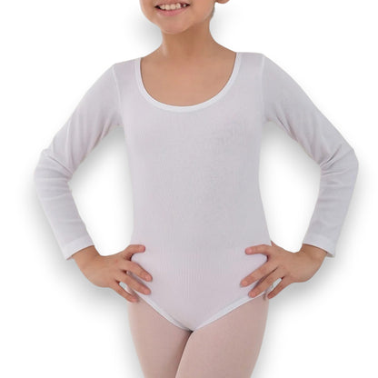 Leotardo de nylon manga larga niña