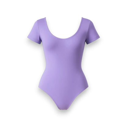 Leotardo de algodón manga corta dama