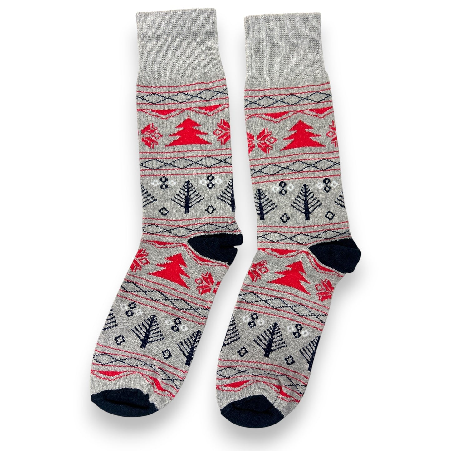 Calcetines de algodón estampados navideños unitalla caballero Oslo paquete de 12