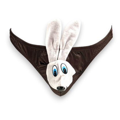 Tanga figura broma caballero unitalla de Conejo