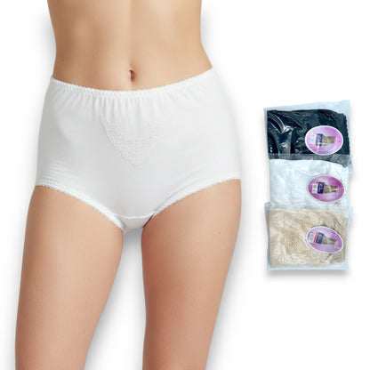 Pantaleta completa de 100% algodón dama #104 Colors