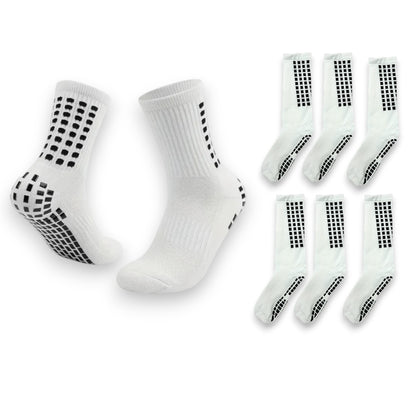 Calceta corta con antiderrapante para deportes unisex varias tallas paquete de 6