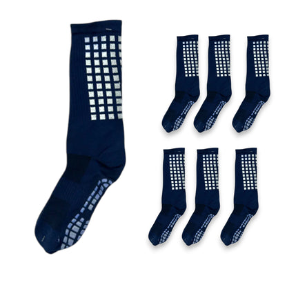 Calceta corta con antiderrapante para deportes unisex varias tallas paquete de 6