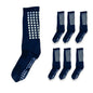 Calceta corta con antiderrapante para deportes unisex varias tallas paquete de 6