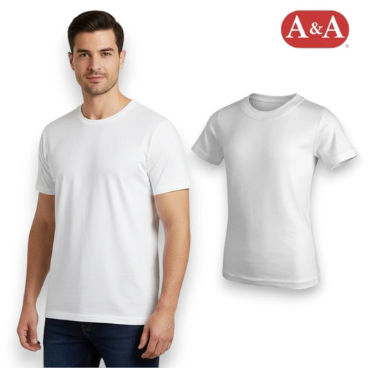 Playera manga corta inter blanca unisex unitalla AYA
