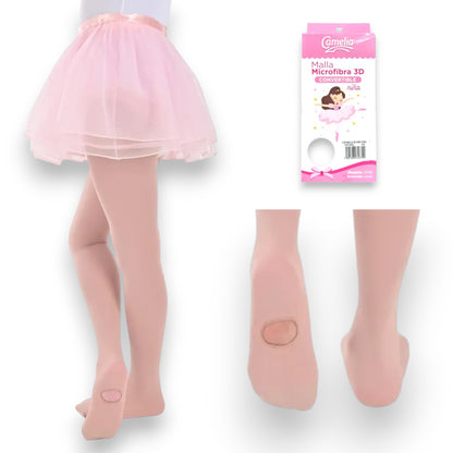 Malla convertible 3D de microfibra económica niña #3108 Camelia