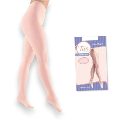 Malla microfibra 3D para ballet dama #2007 Tan