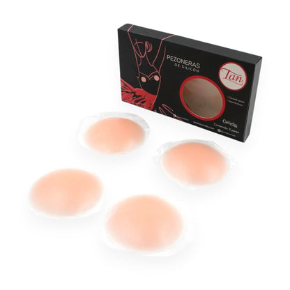 Pezoneras de silicón adheribles 2 pares #912 Tan