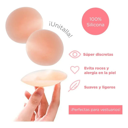 Pezoneras de silicón adheribles 2 pares #912 Tan