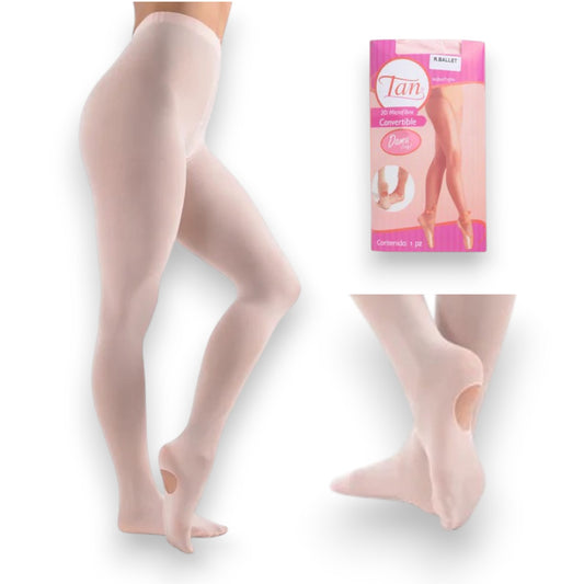 Malla convertible 3D de microfibra dama #2008 Tan