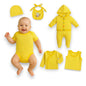 Kit 7 piezas de algodón para recién nacido Angelito