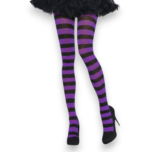 Malla rayada morado con negro varias tallas Angie