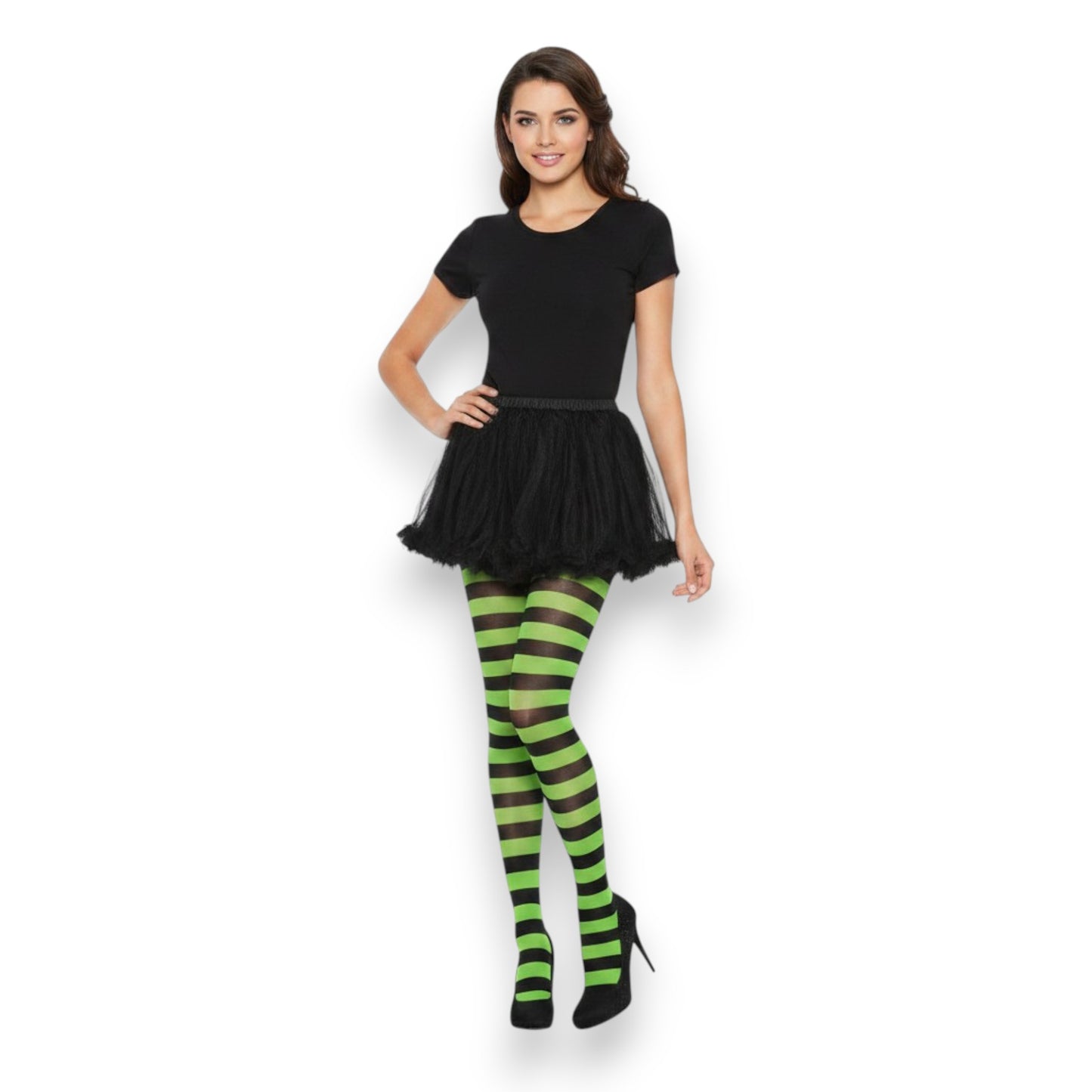 Malla rayada verde con negro varias tallas Angie