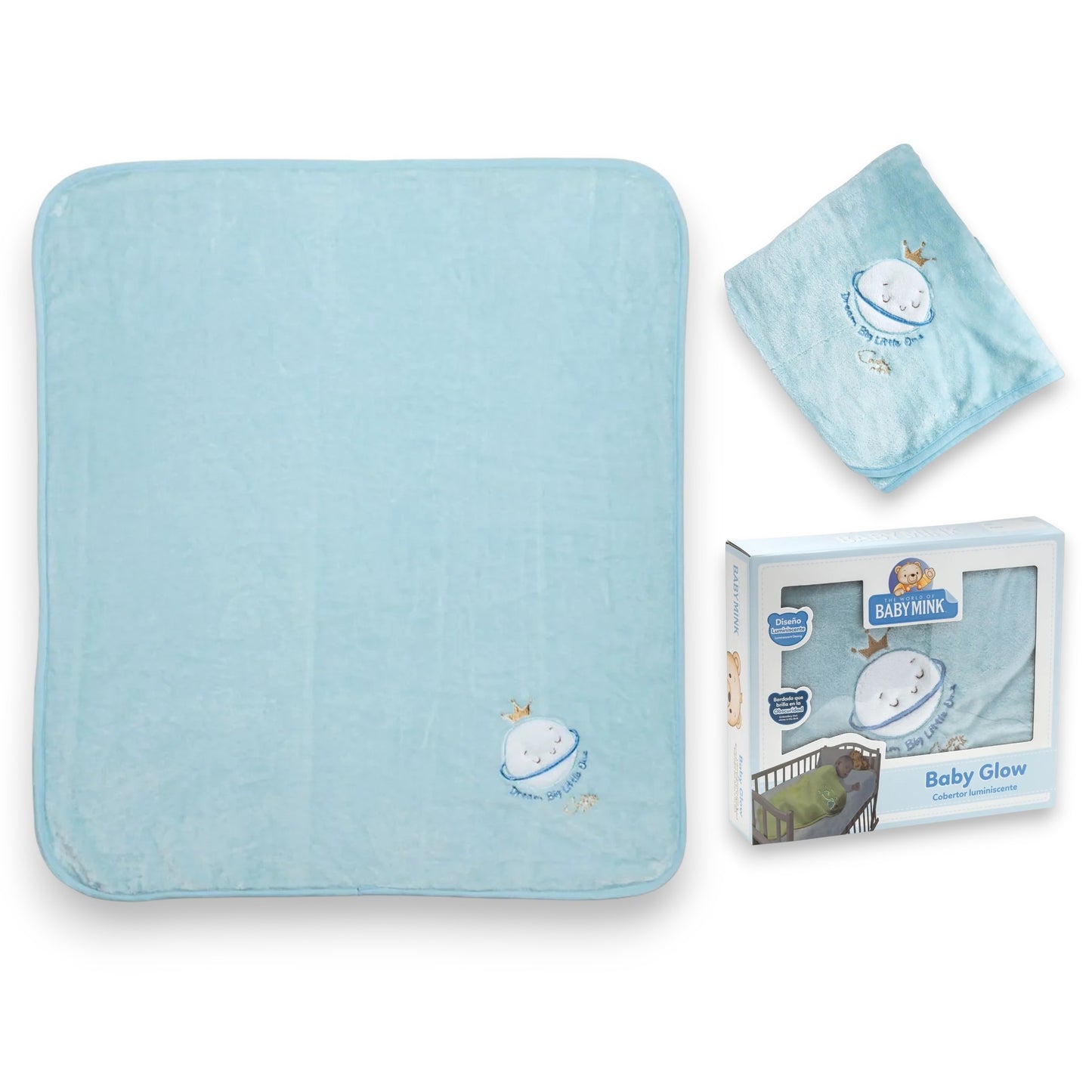 Cobertor luminiscente baby glow Baby Mink