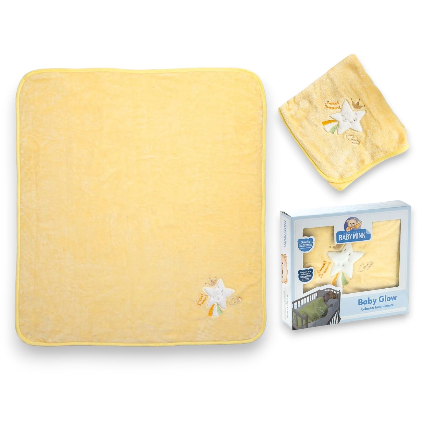 Cobertor luminiscente baby glow Baby Mink