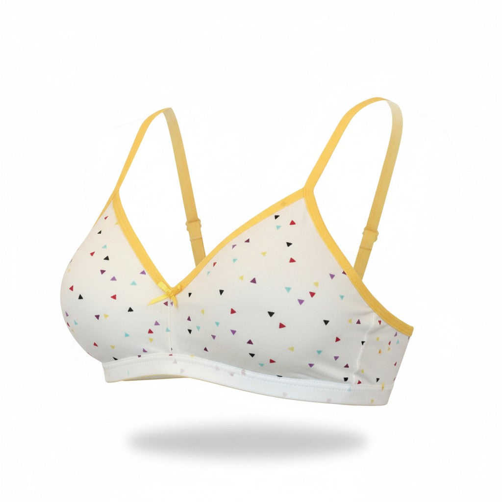 Corpiño con copa estampado confetti niña #1678 Cylyo