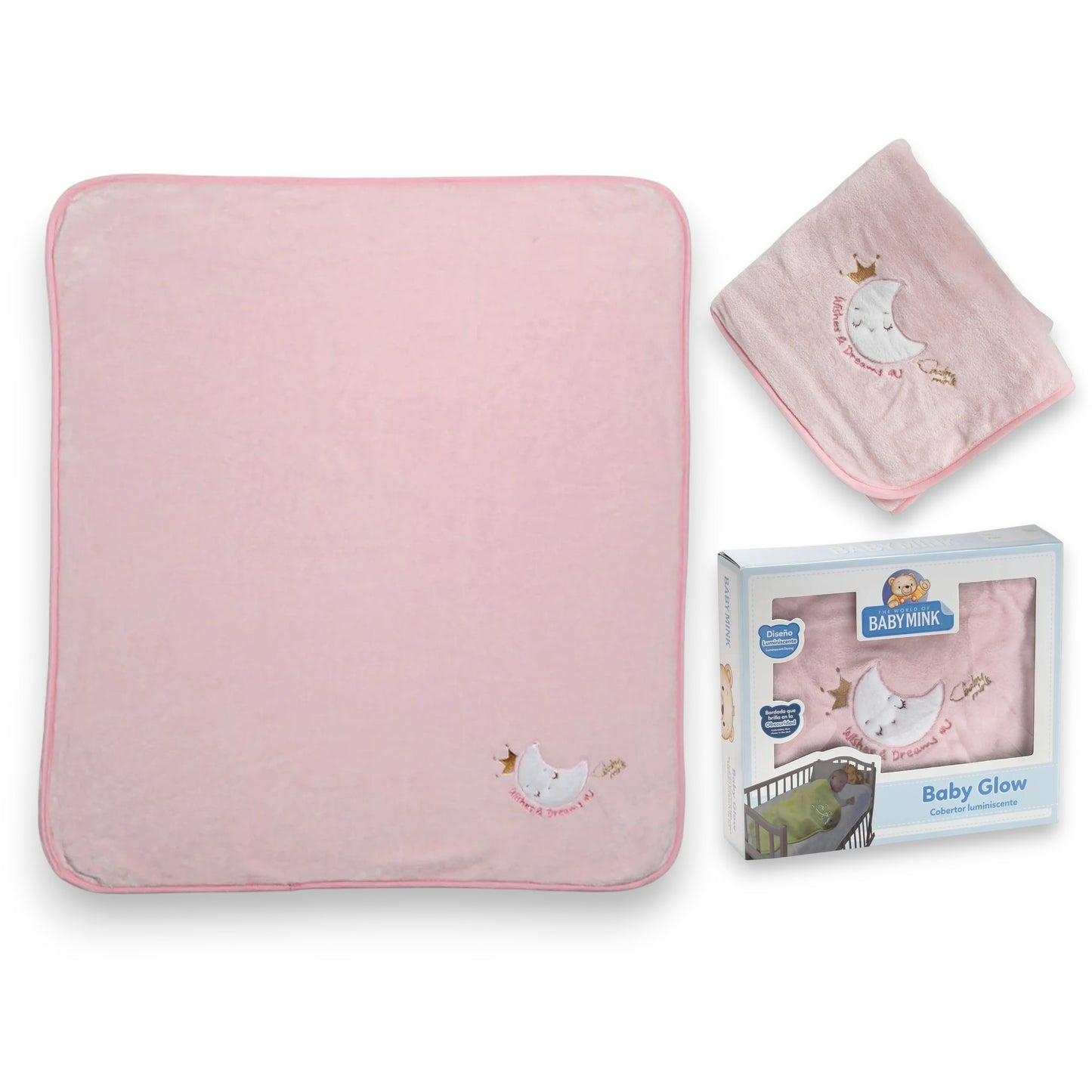 Cobertor luminiscente baby glow Baby Mink